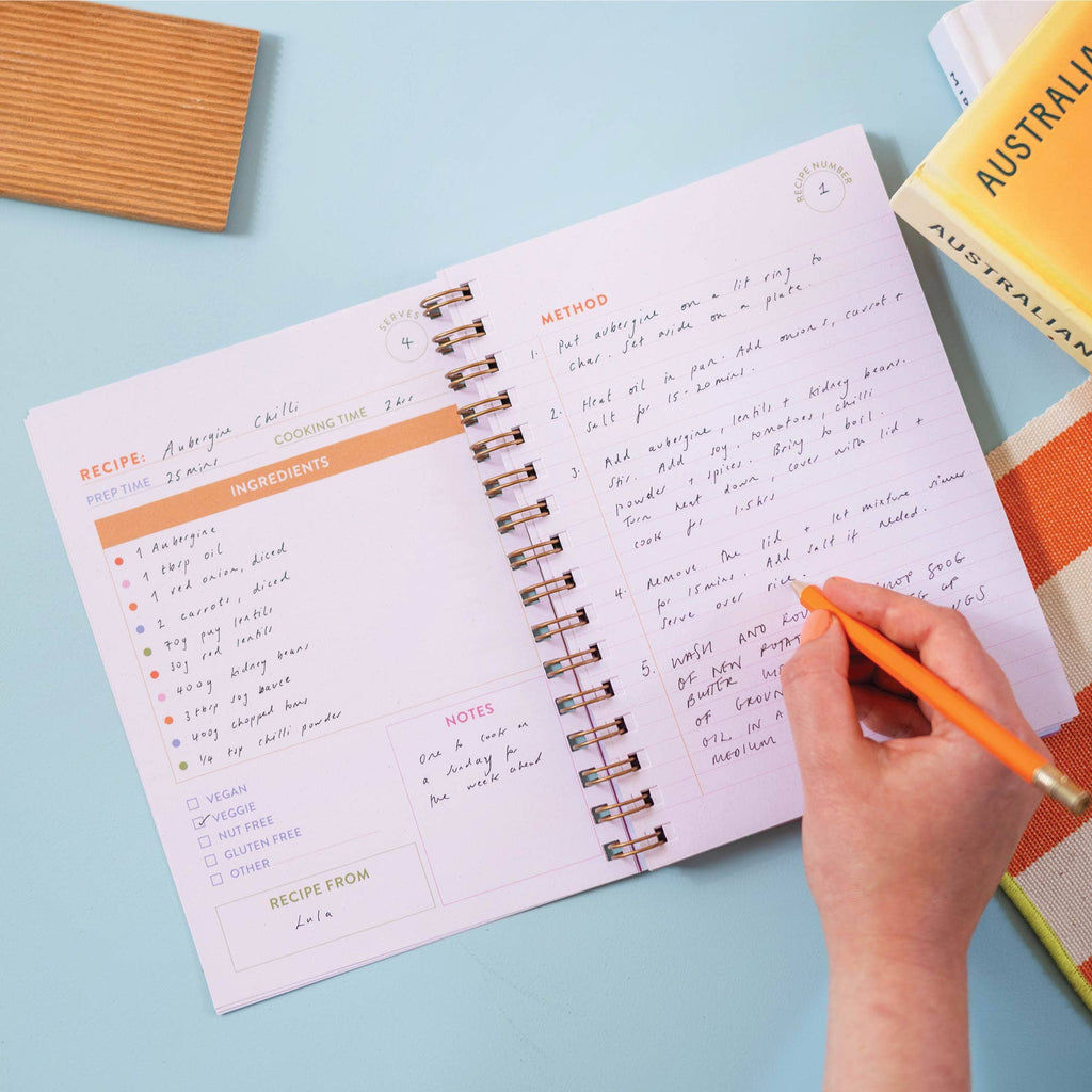 Good Tuesday - Recipe Book Journal A5 | Cabana Stripe | Hardcover