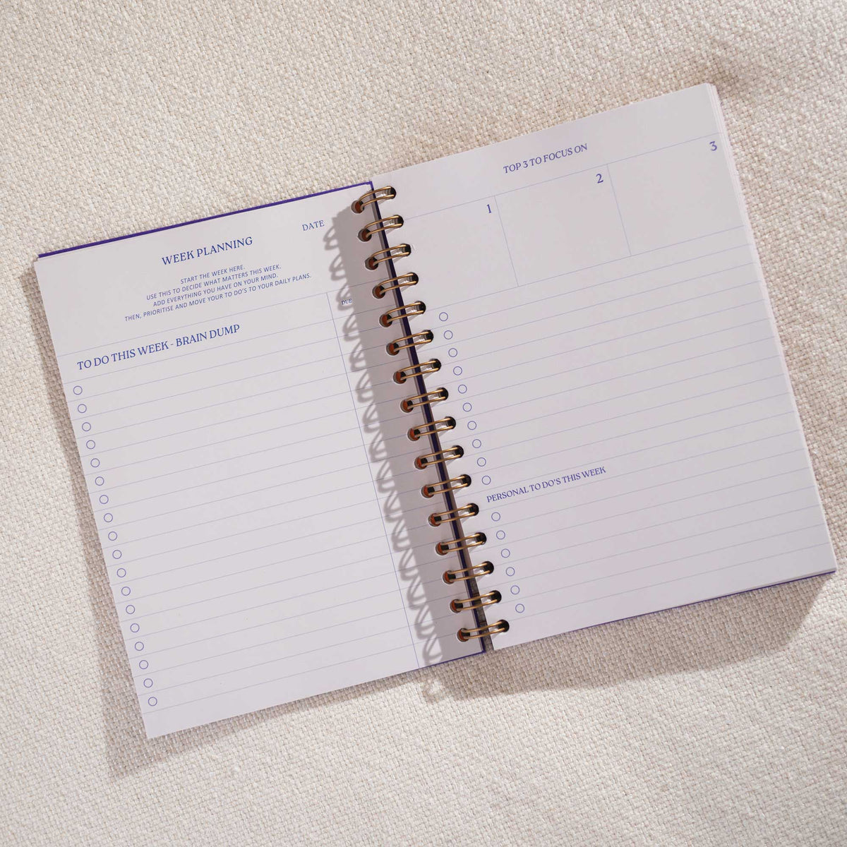 Good Tuesday - Daily Productivity Planner | Undated | Hardback | Purple