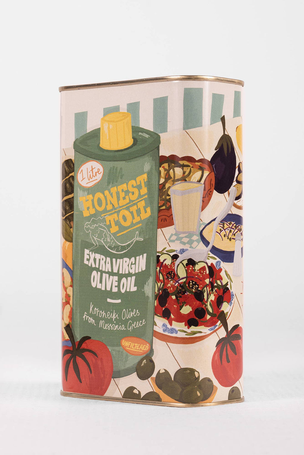 Honest Toil UK - 1LTR can extra virgin olive oil (EVOO)