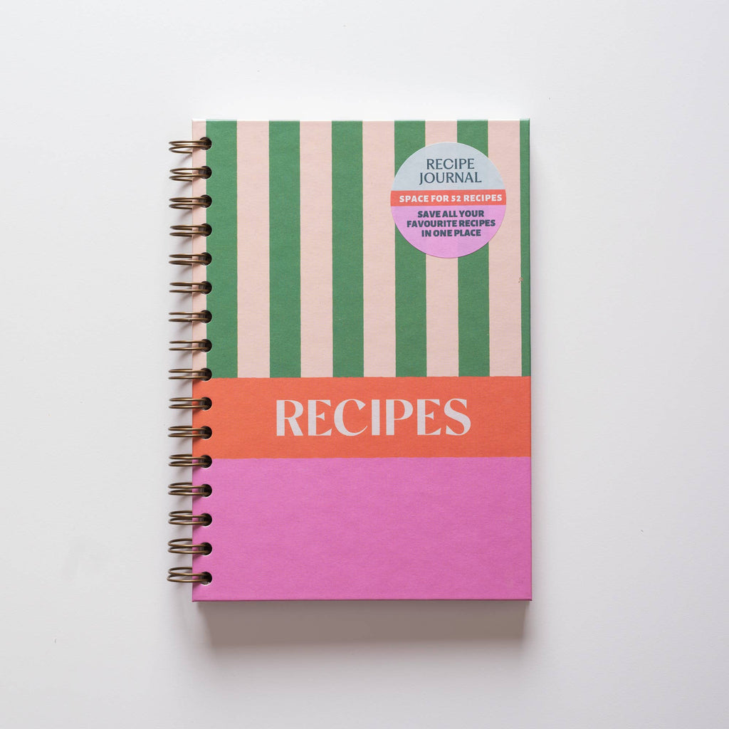 Good Tuesday - Recipe Book Journal A5 | Cabana Stripe | Hardcover