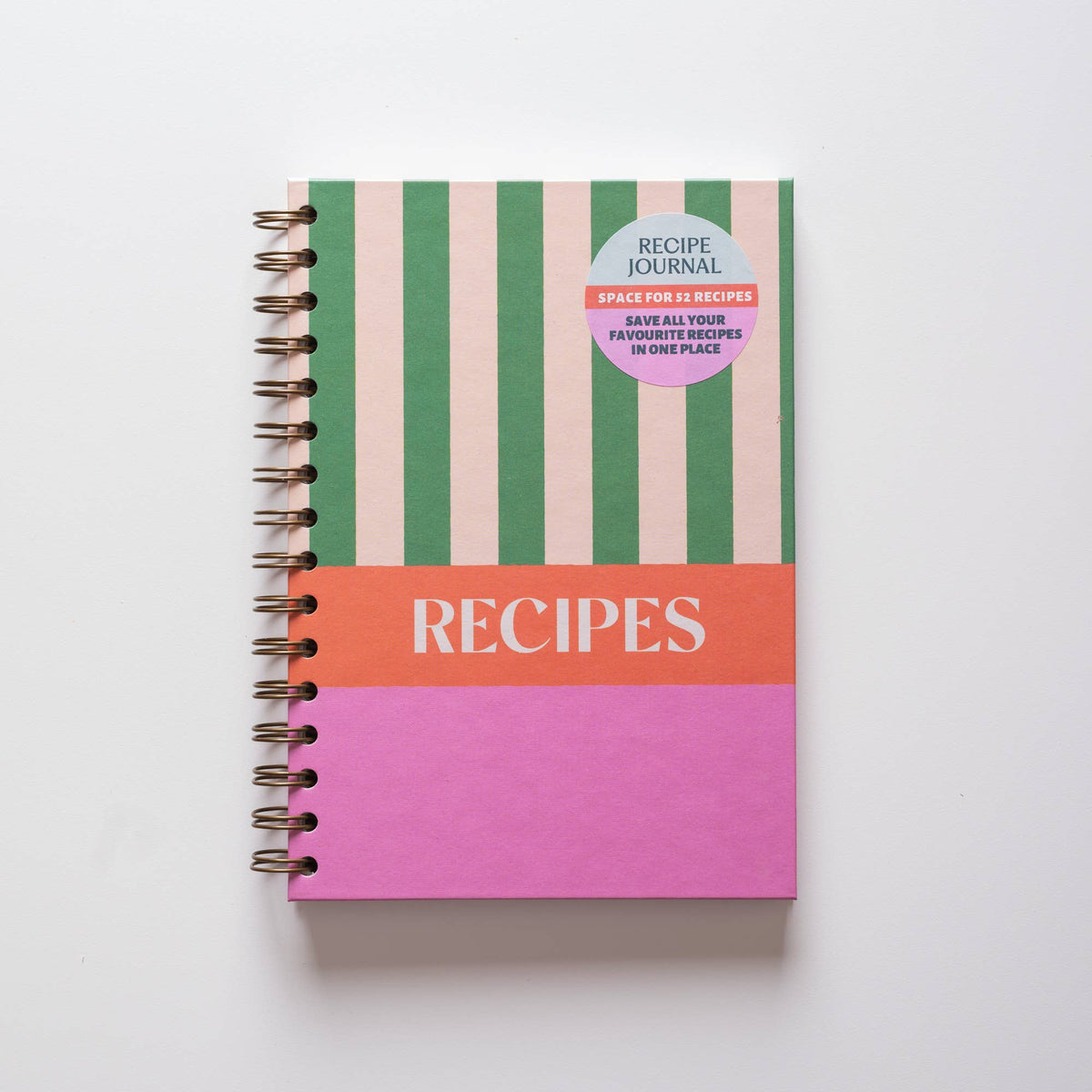 Good Tuesday - Recipe Book Journal A5 | Cabana Stripe | Hardcover
