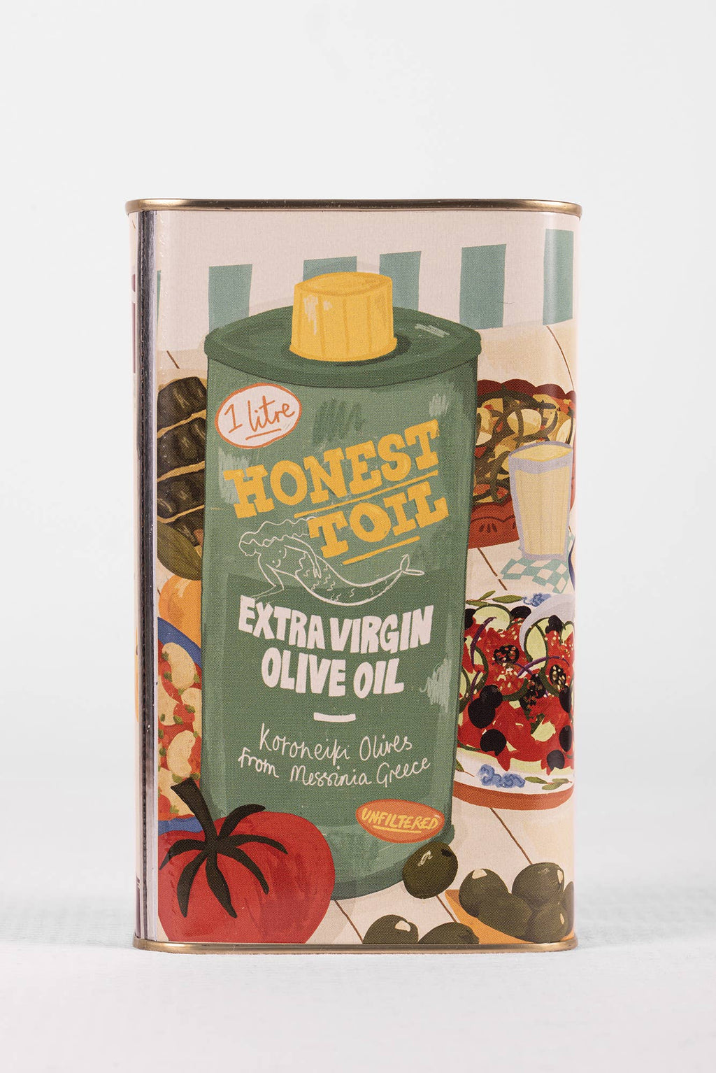 Honest Toil UK - 1LTR can extra virgin olive oil (EVOO)