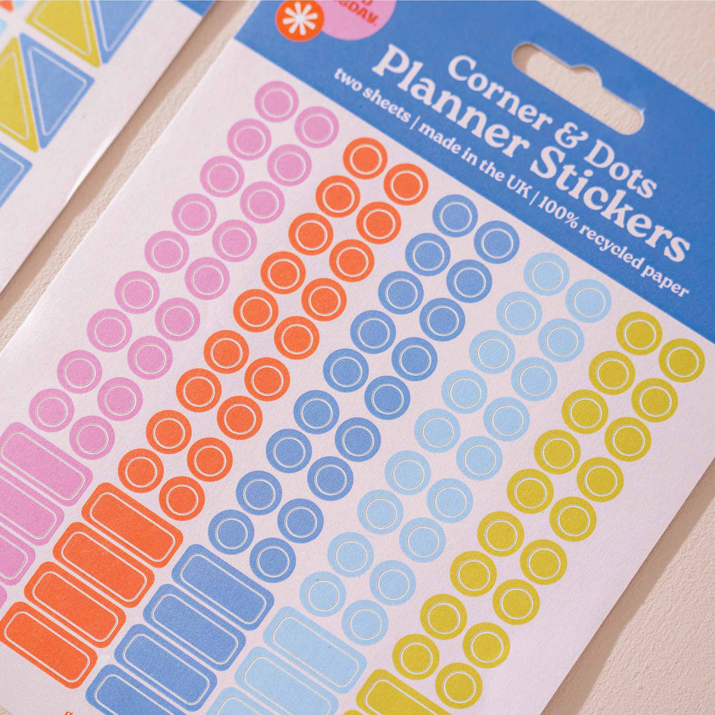 Good Tuesday - Corner & Dot Planner Stickers | Recycled Paper Stickers