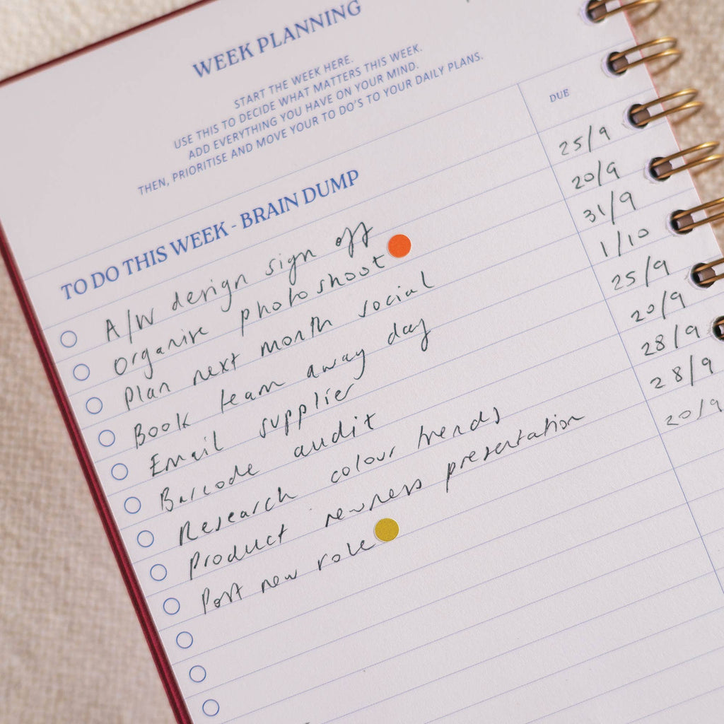 Good Tuesday - Daily Productivity Planner | Undated | Hardback | Purple