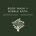 Choose2Eco Body Wash & Bubble Bath - Cedarwood & Bergamot