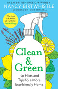 Book cover of 'Clean & Green' by Nancy Birtwhistle with a spray bottle and cleaning-themed design.