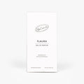 A tall, slim white rectangular box for UpCircle Flaura Eau de Parfum.