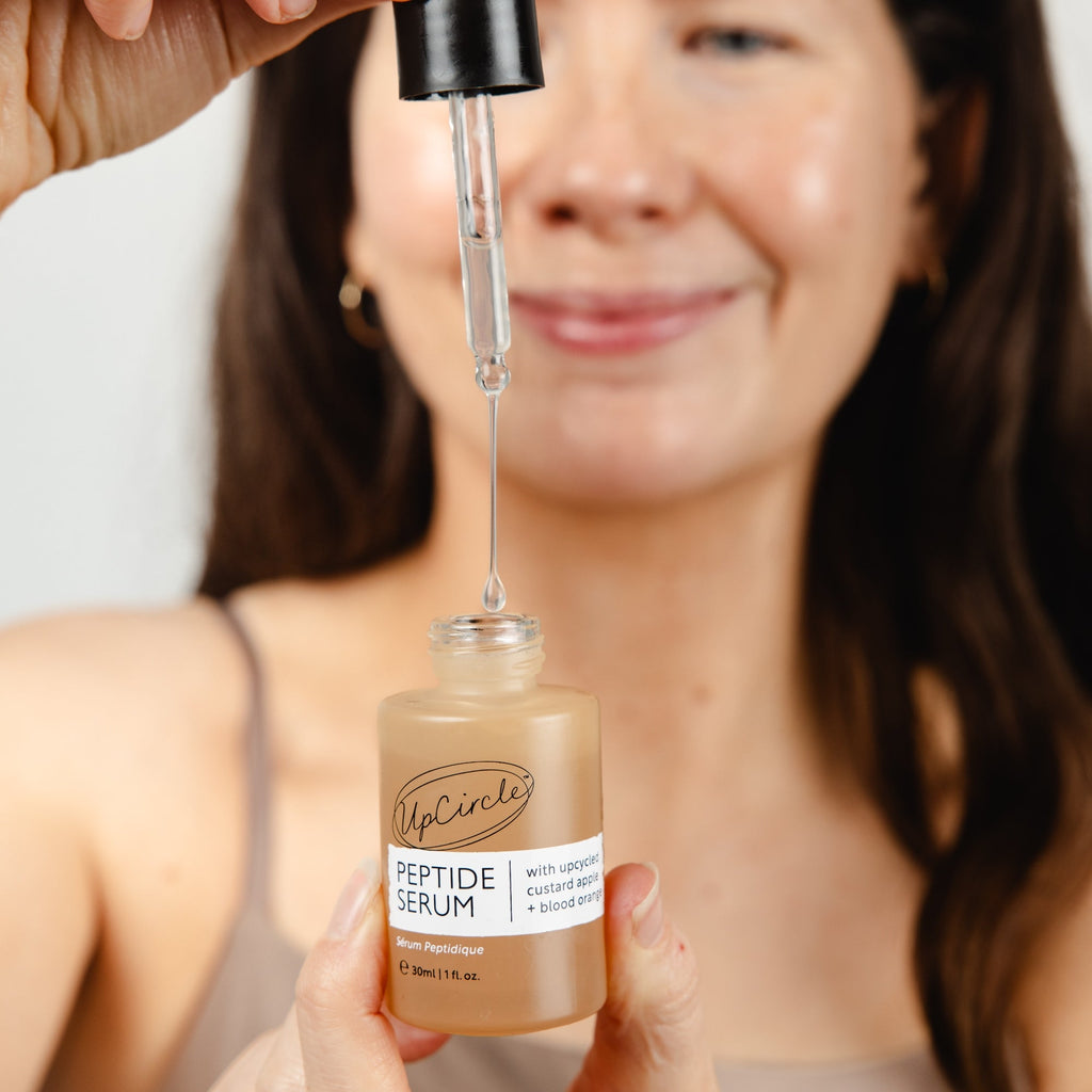 Peptide Serum - 30ml in use
