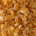 A close-up shot of crystallised ginger, filling the page.