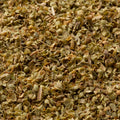 A close-up shot of Za'atar spice, filling the entire frame. 