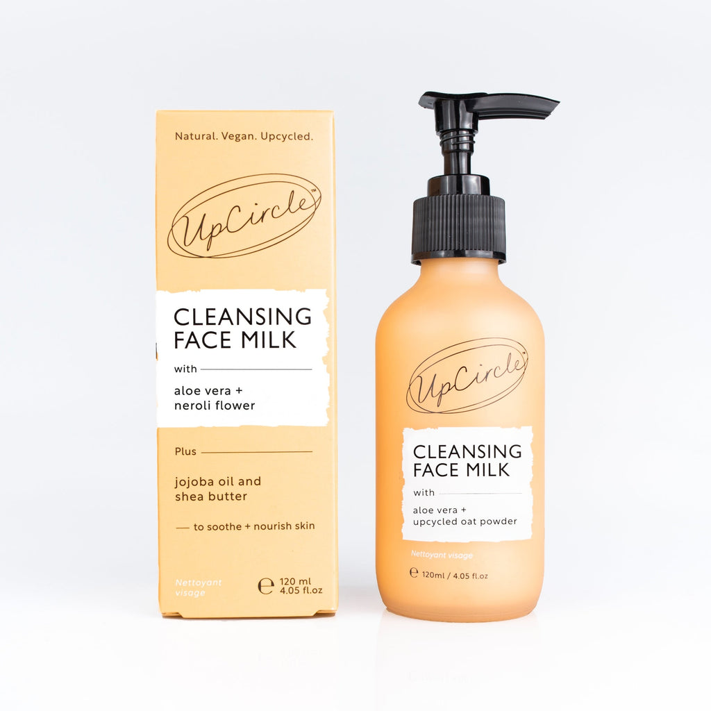 UpCircle Cleansing Face Milk bottle and packaging on a white background