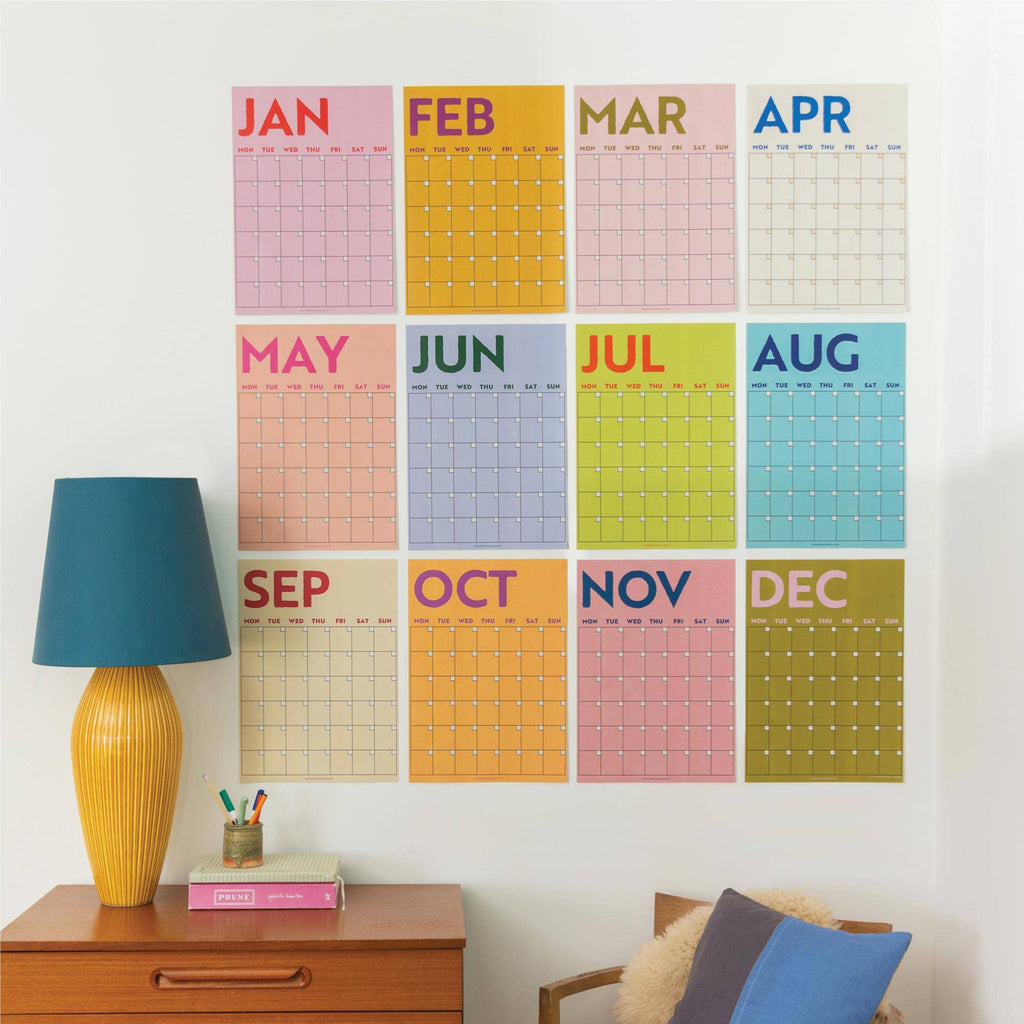 Good Tuesday - Monthly Undated A3 Wall Planner | 12 Pages | Colourburst