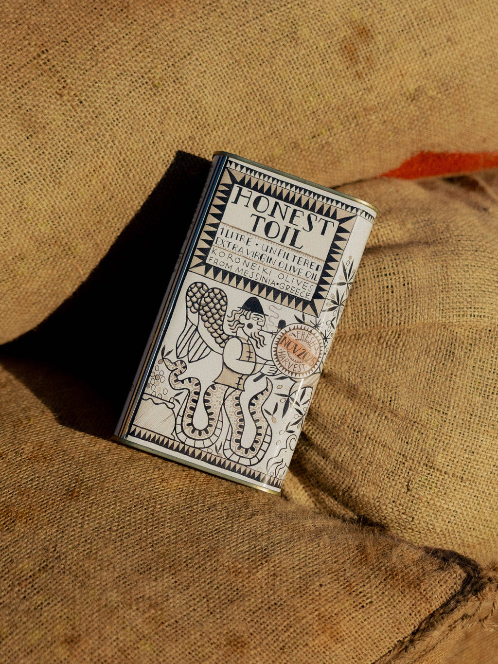 Honest Toil UK - 1LTR can extra virgin olive oil (EVOO)