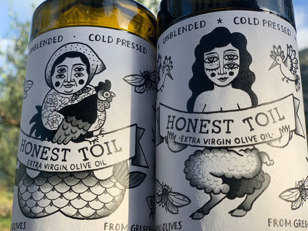 Honest Toil UK - 500ml bottle extra virgin olive oil (EVOO)