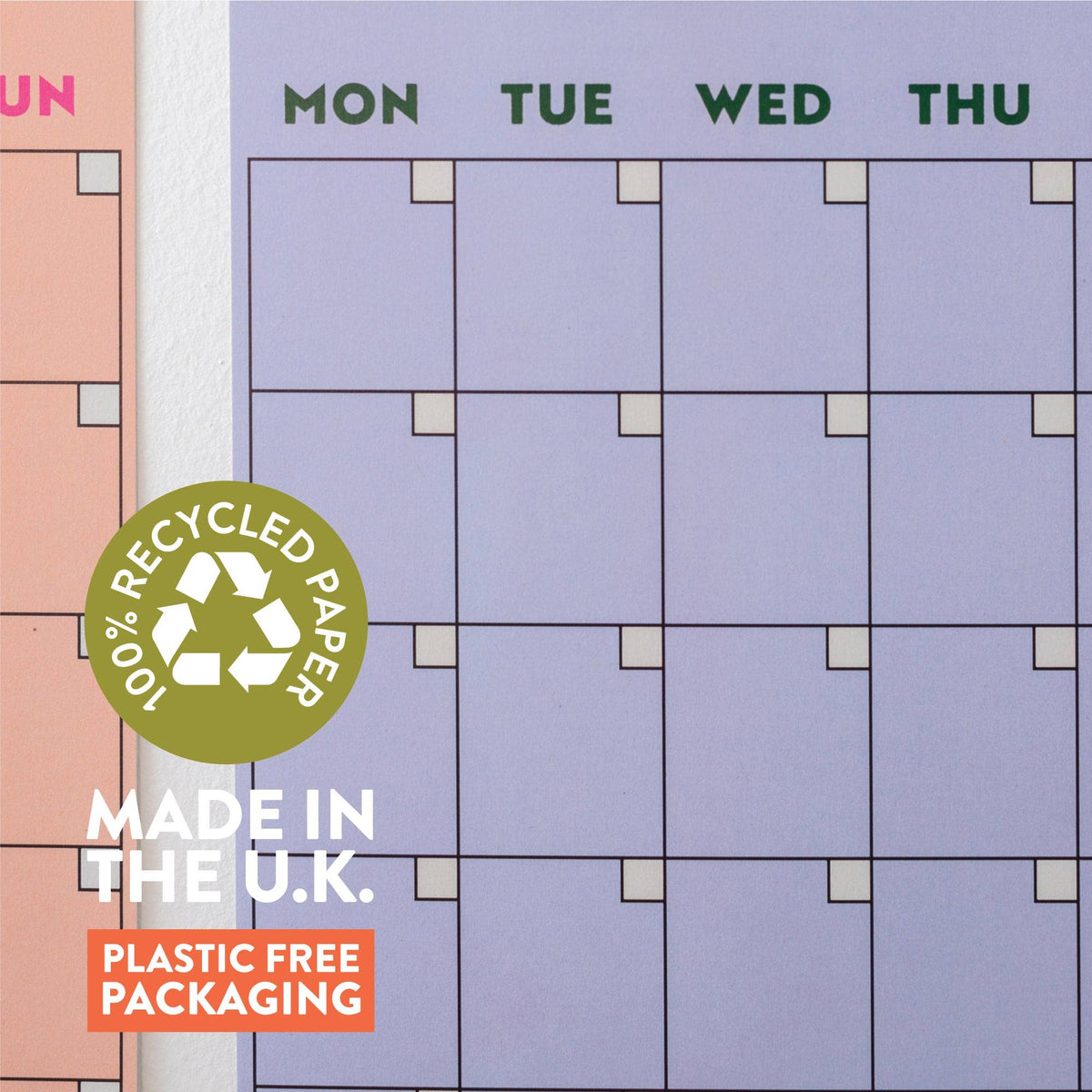 Good Tuesday - Monthly Undated A3 Wall Planner | 12 Pages | Colourburst