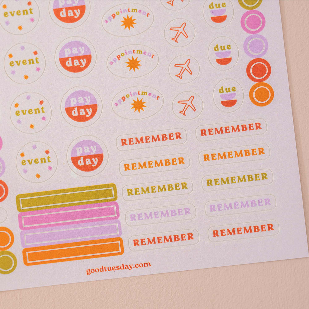 Good Tuesday - Planner & Calendar Stickers | Recycled Paper Stickers