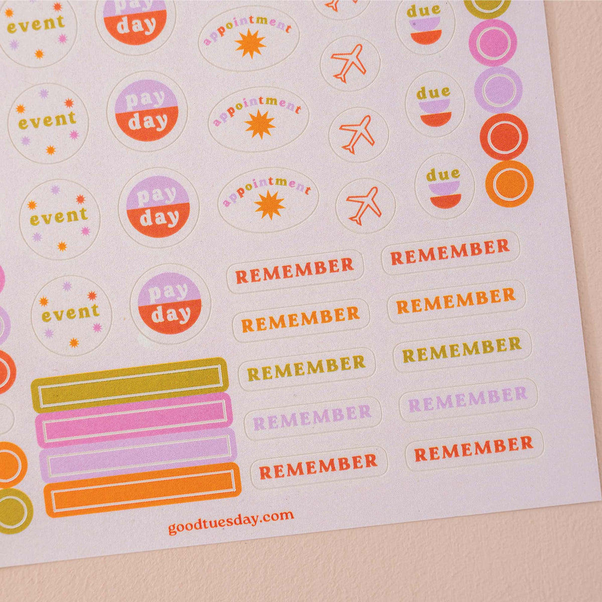 Good Tuesday - Planner & Calendar Stickers | Recycled Paper Stickers