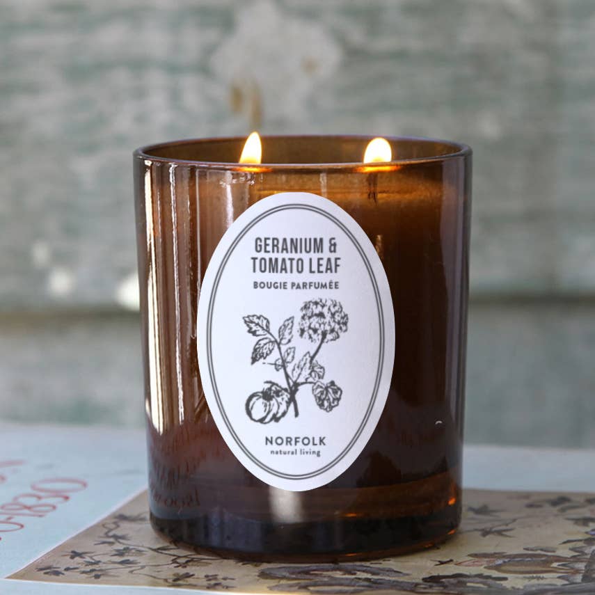 Norfolk Natural Living - Candle - Geranium & Tomato 8oz