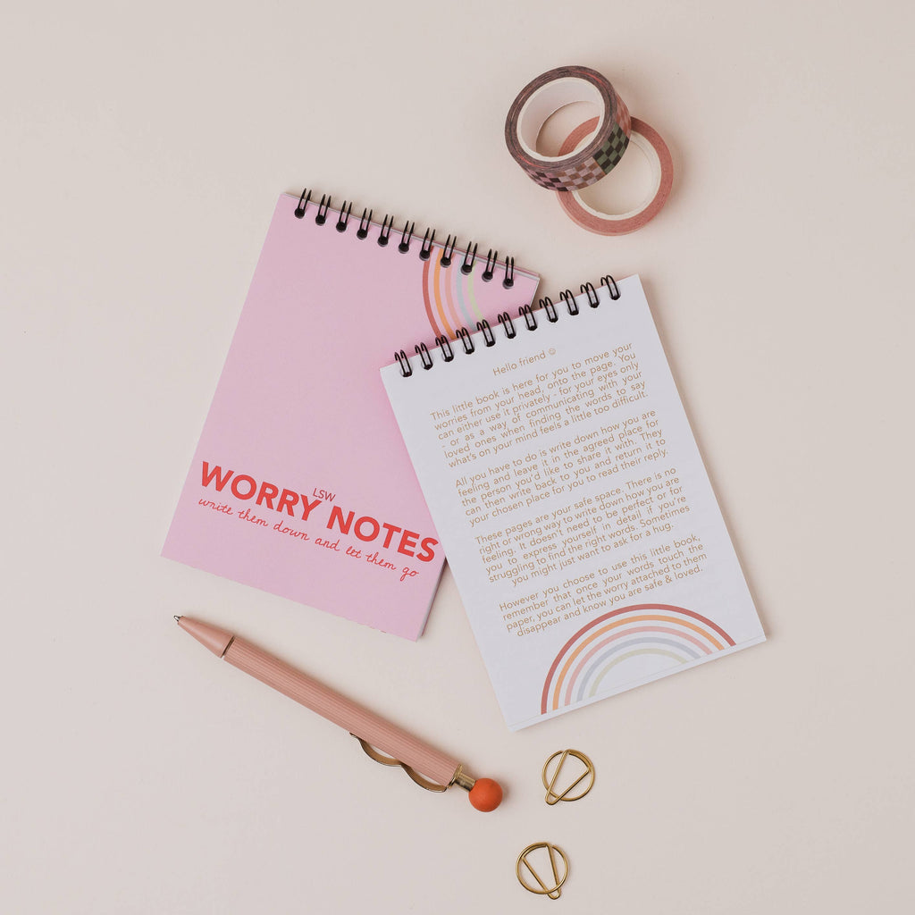 Worry Notes: Notebook for kids' worries, thoughts & feelings