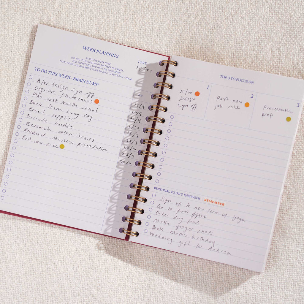 Good Tuesday - Daily Productivity Planner | Undated | Hardback | Purple
