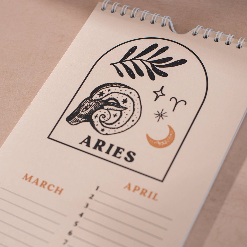 Good Tuesday - Undated Birthday Calendar | Zodiac Sign