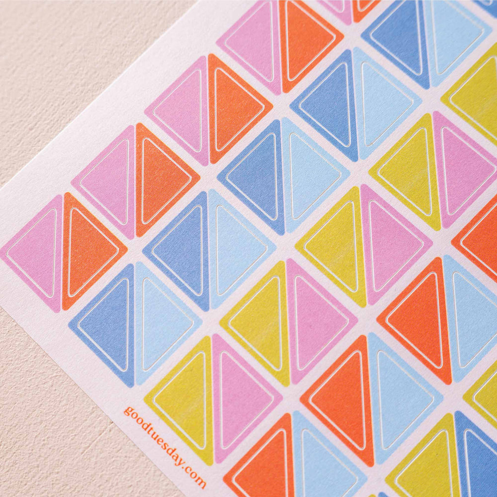 Good Tuesday - Corner & Dot Planner Stickers | Recycled Paper Stickers