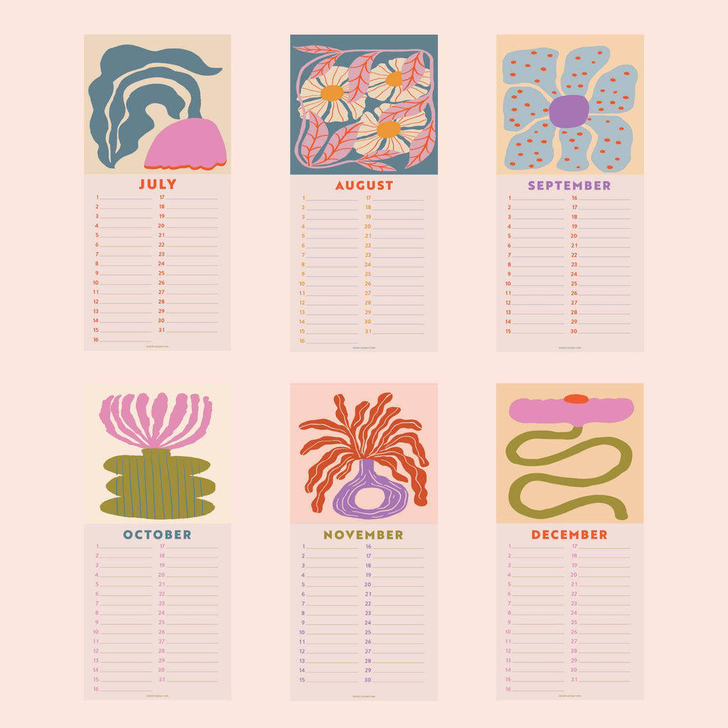 Good Tuesday - Undated Birthday Calendar | Les Fleurs