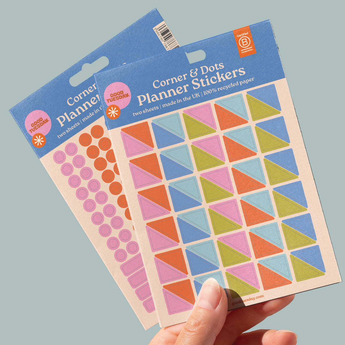 Good Tuesday - Corner & Dot Planner Stickers | Recycled Paper Stickers