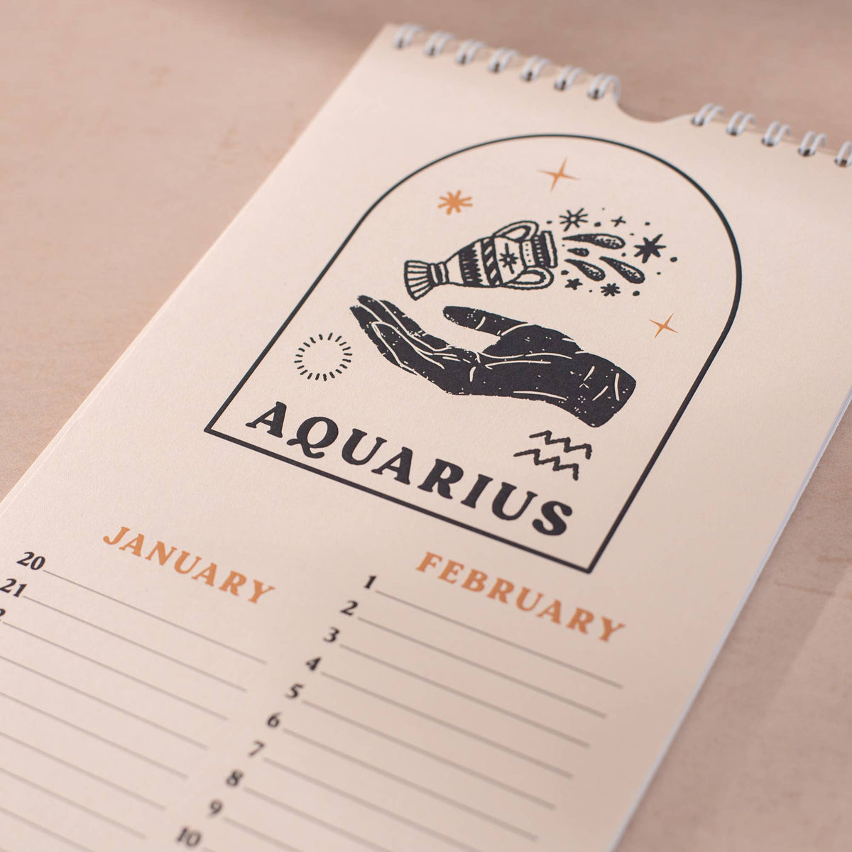 Good Tuesday - Undated Birthday Calendar | Zodiac Sign